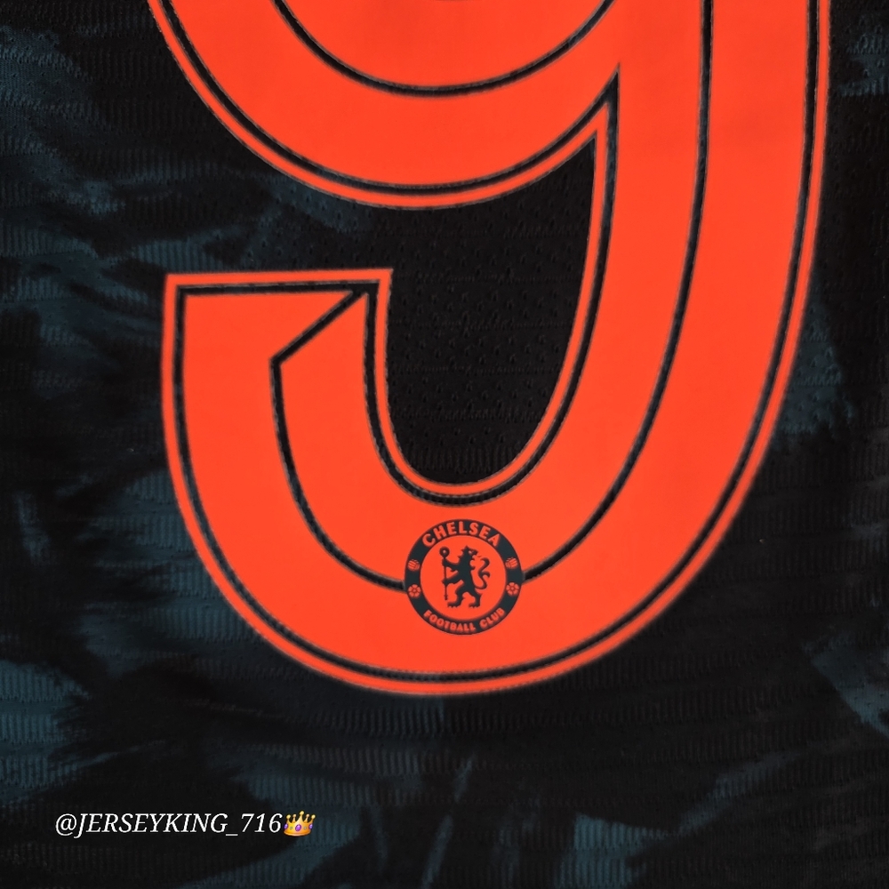 Nike Chelsea FC Romelu Lukaku #9 2021/2022 Authentic Third 3rd Soccer Jersey UCL - Picture 9 of 12